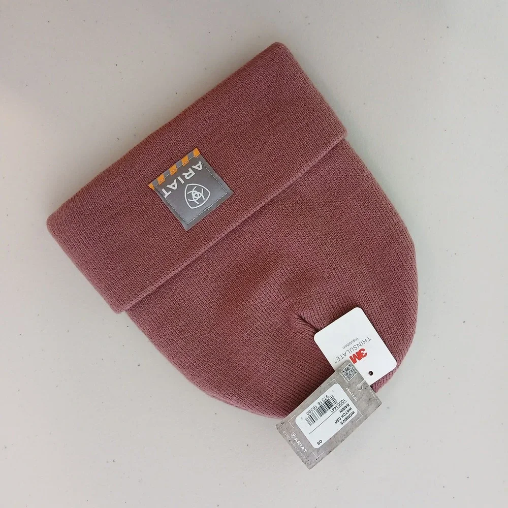 NWT Ariat Watch Cap Women OS Raisin Knit Beanie Western Streetwear Casual Basic